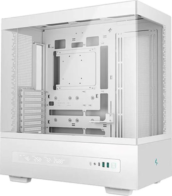 DEEPCOOL Case CH690 DIGITAL WH, ATX, Průhledná bočnice, bílá