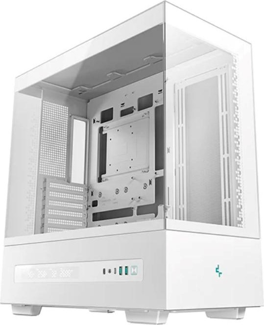 DEEPCOOL Case CH690 DIGITAL WH, ATX, Průhledná bočnice, bílá