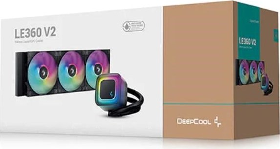 DEEPCOOL Vodní chladič LE360 V2, ARGB, 3x 120mm, AM5, LGA1851, černá