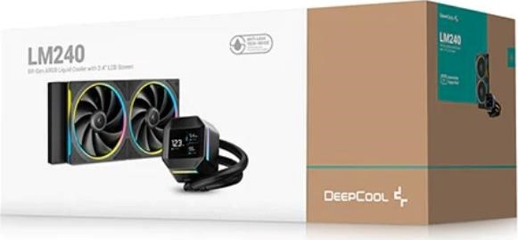 DEEPCOOL Vodní chladič LM240, ARGB, 2x 120mm, AM5, LGA1851, černá