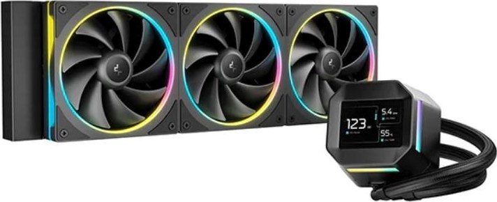 DEEPCOOL Vodní chladič LM360, ARGB, 3x 120mm, AM5, LGA1851, černá