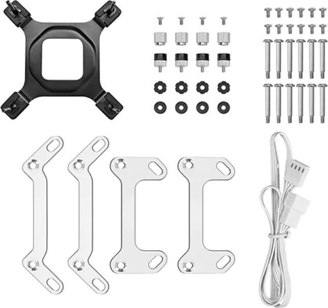 DEEPCOOL Vodní chladič MYSTIQUE 360 WH, ARGB, 3x 120mm, AM5, LGA1851, bílá