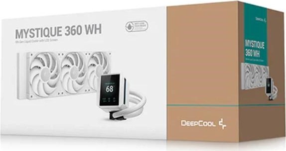 DEEPCOOL Vodní chladič MYSTIQUE 360 WH, ARGB, 3x 120mm, AM5, LGA1851, bílá