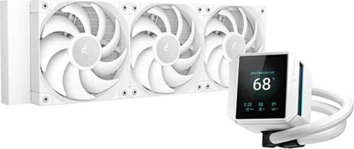 DEEPCOOL Vodní chladič MYSTIQUE 360 WH, ARGB, 3x 120mm, AM5, LGA1851, bílá