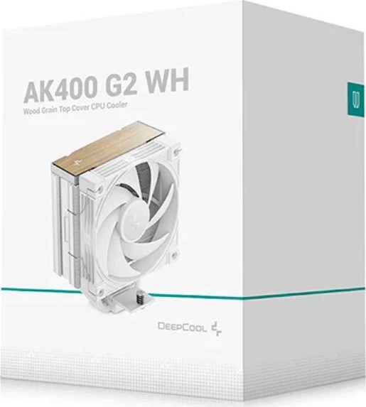 DEEPCOOL CPU Chladič AK400 G2 WH, 1x120, LGA1851, AM5, bílá