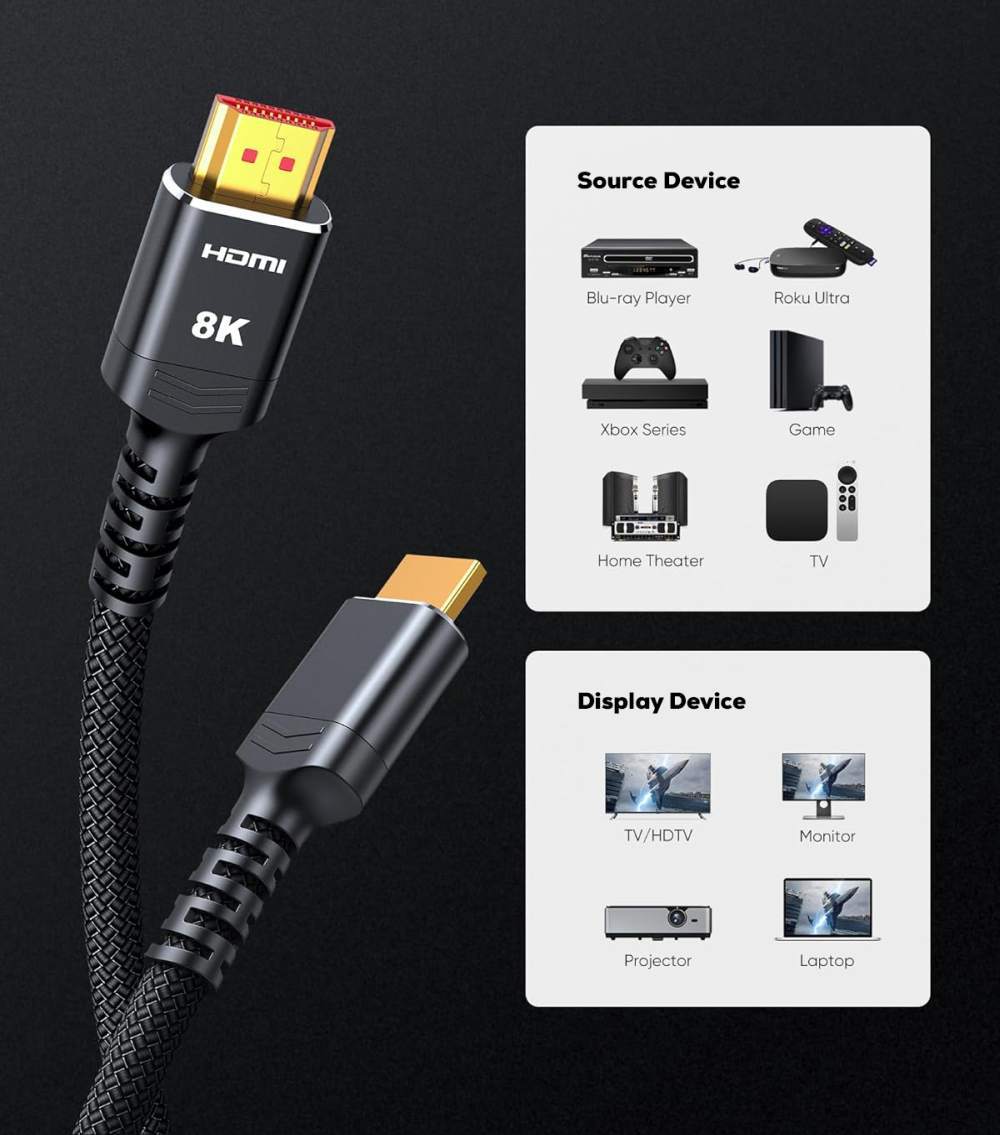 PremiumCord Ultra HDMI 2.1 8K 0,5m