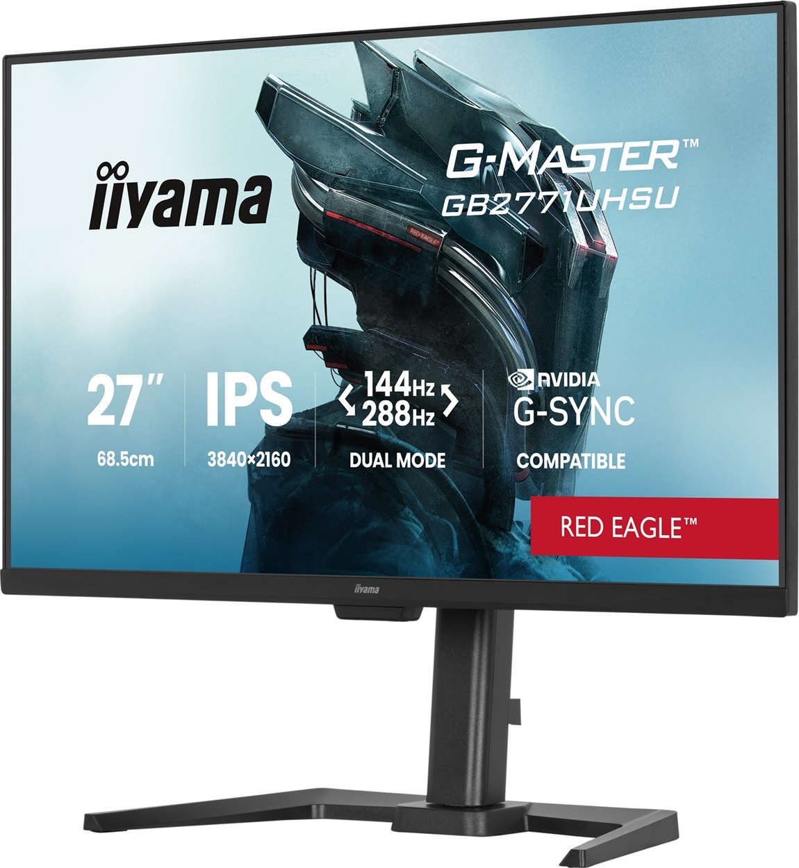 iiyama G-Master/GB2771UHSU-B1/27"/IPS/4K UHD/144Hz/0,8ms/Černá/3R