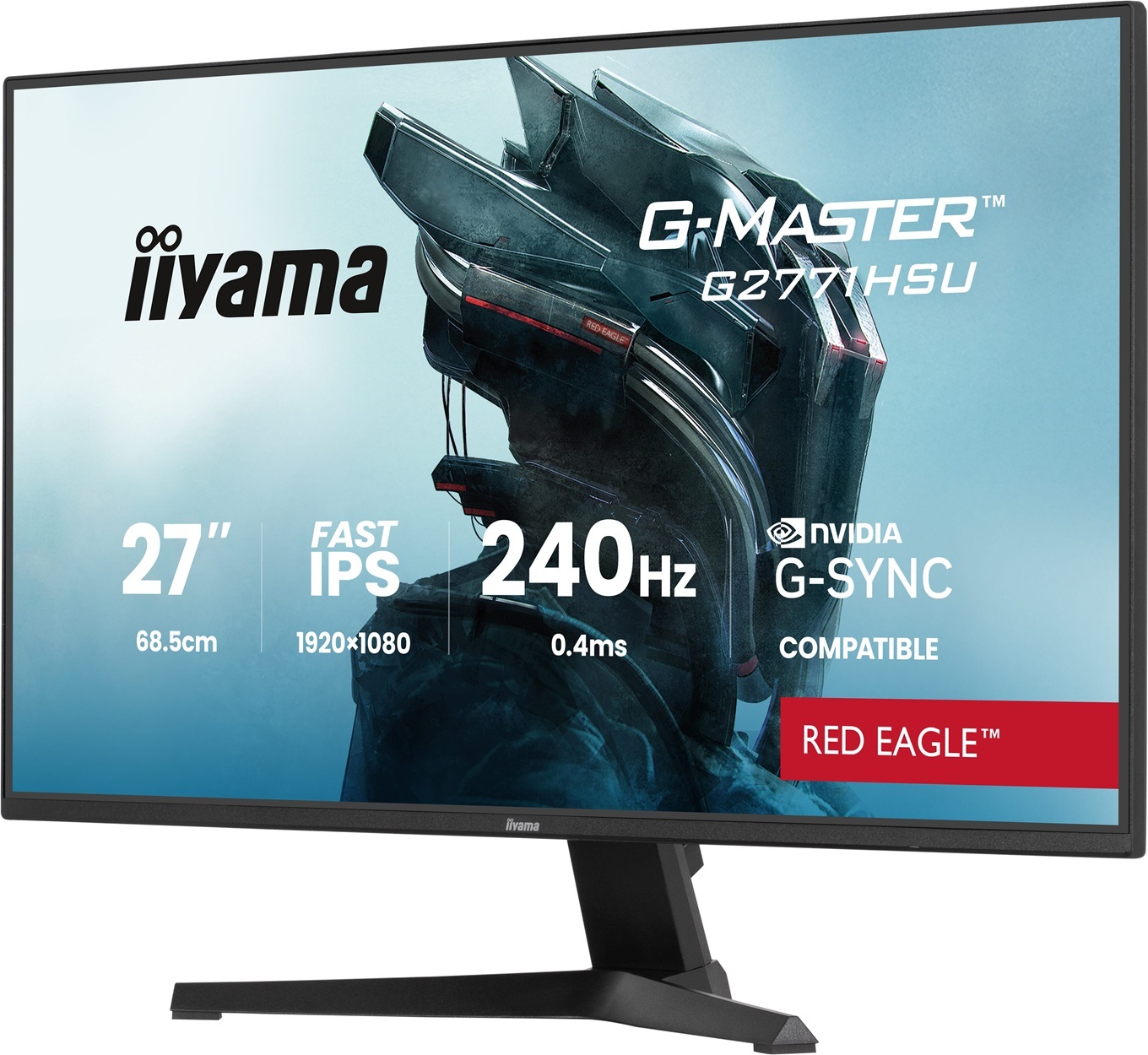 iiyama G-Master/G2771HSU-B1/27"/IPS/FHD/240Hz/0,4ms/Černá/3R