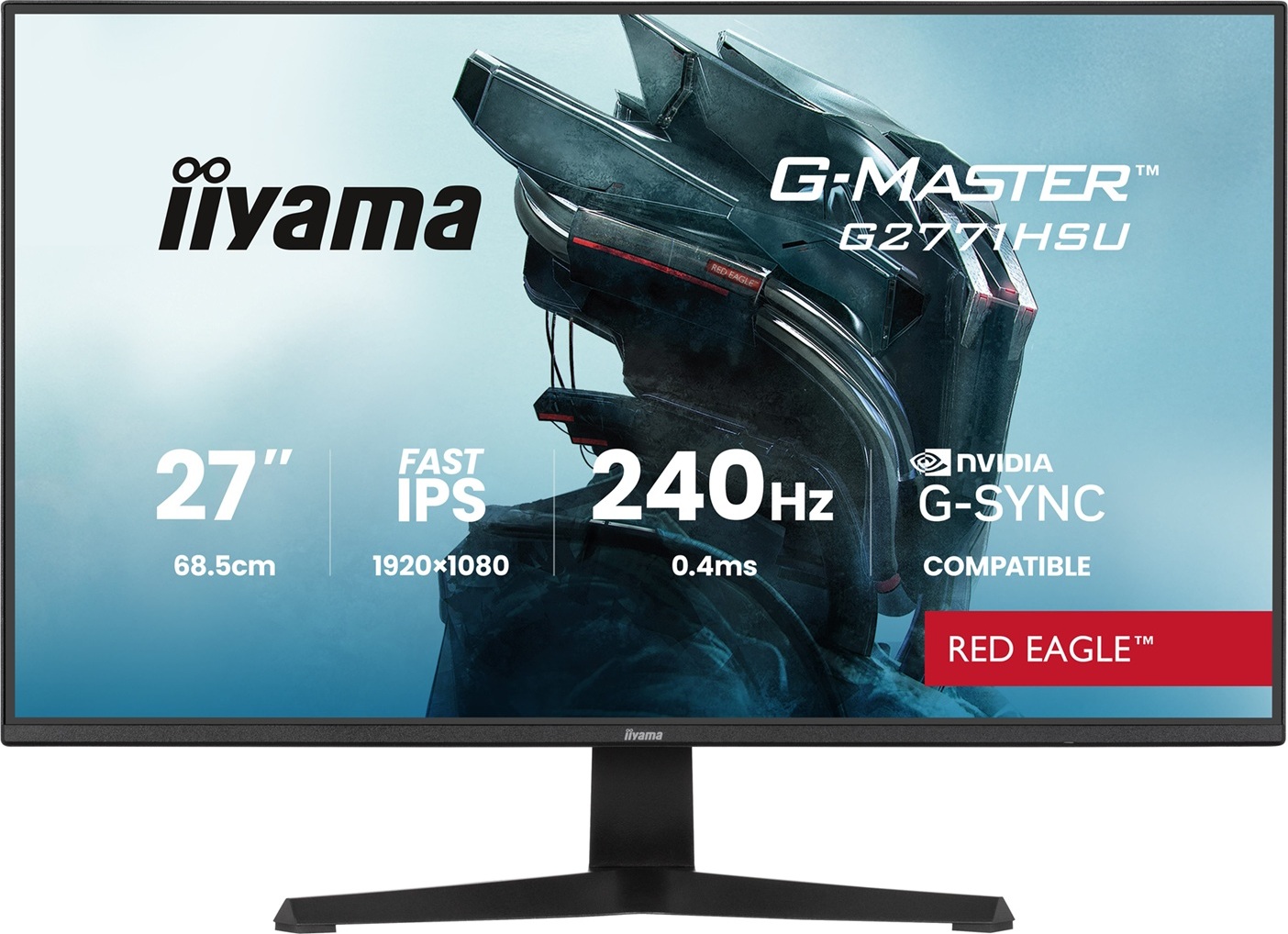 iiyama G-Master/G2771HSU-B1/27"/IPS/FHD/240Hz/0,4ms/Černá/3R
