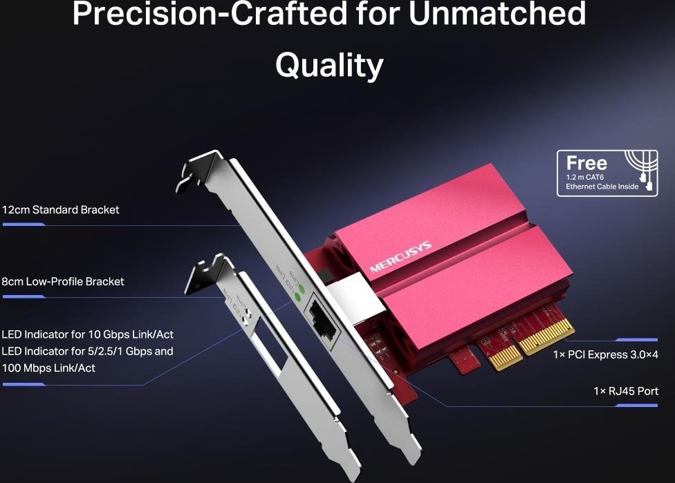 MERCUSYS MA510E Síťová karta 10GbE (1x10GbE,1xPCIe3.0)