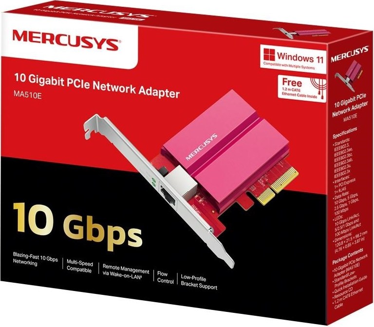 MERCUSYS MA510E Síťová karta 10GbE (1x10GbE,1xPCIe3.0)