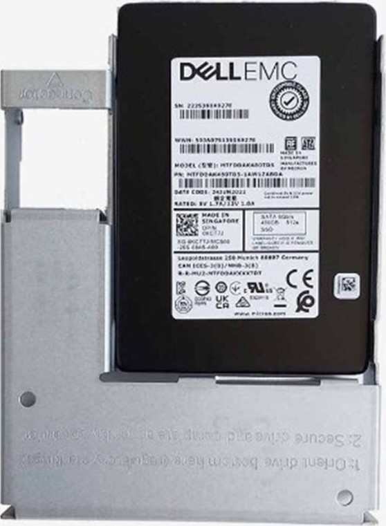 DELL 480GB SSD SATA 6Gbps Read Intensive 512e 2.5in with 3.5in HYB carrier 1DWPD CK - T160
