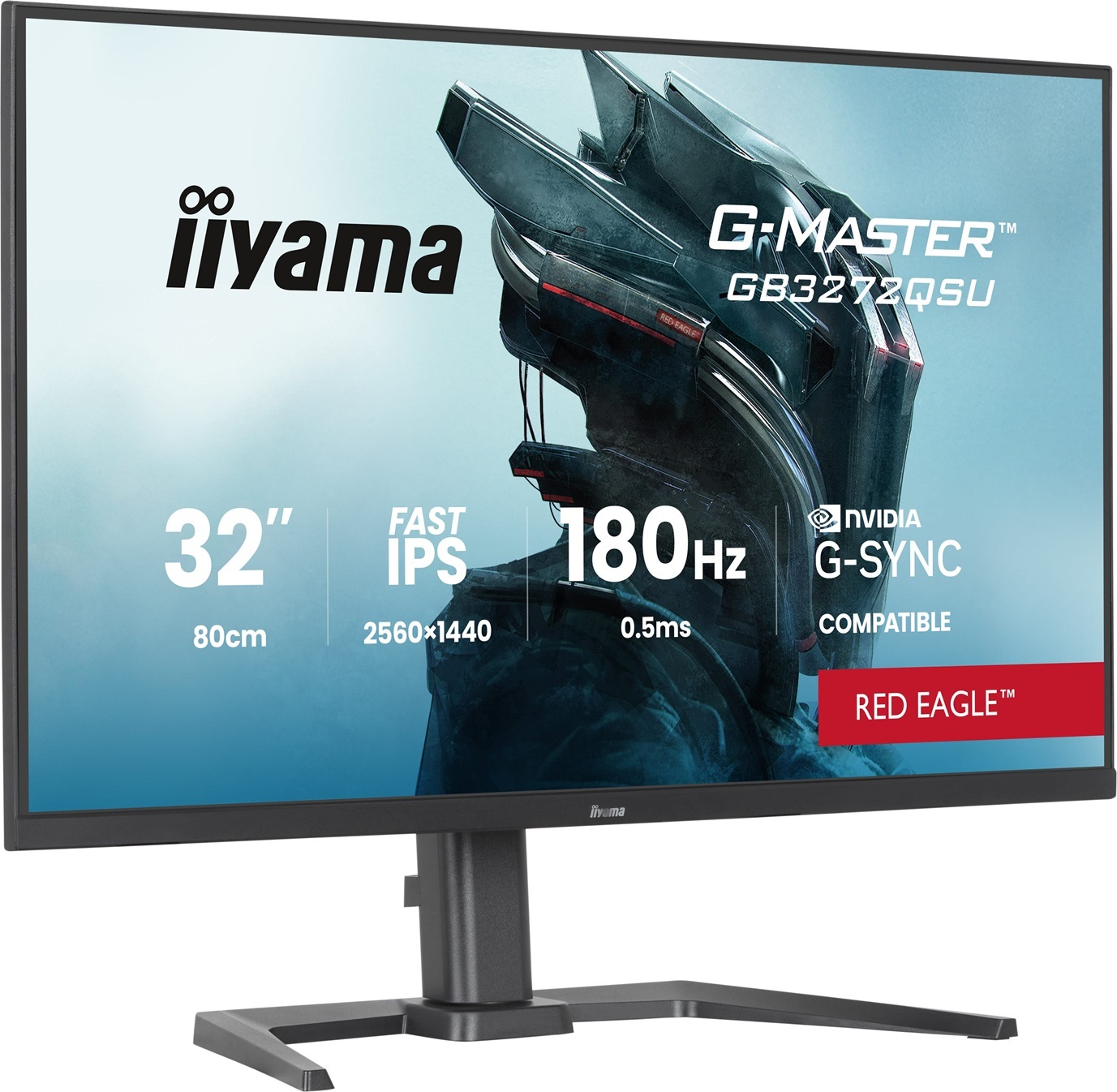 iiyama G-Master/GB3272QSU-B1/31,5"/IPS/QHD/180Hz/0,5ms/Černá/3R