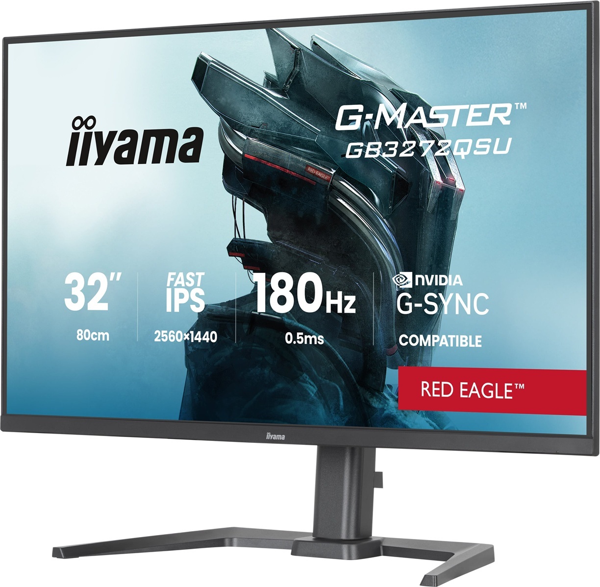 iiyama G-Master/GB3272QSU-B1/31,5"/IPS/QHD/180Hz/0,5ms/Černá/3R