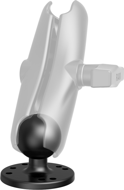 BRODIT RAM Mounts kruhový adaptér s AMPS vzorem děr s kulovým čepem 1,5", RAM-202U