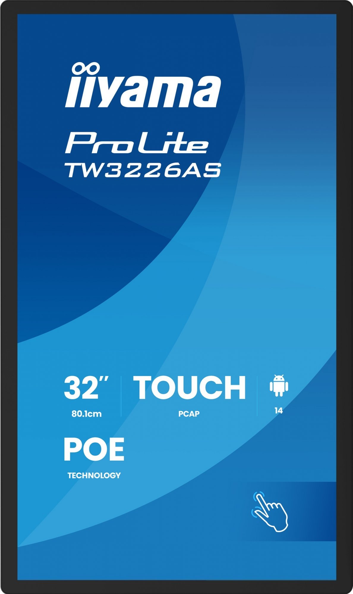 32" iiyama TW3226AS-B3P:VA,FHD,Android,POE