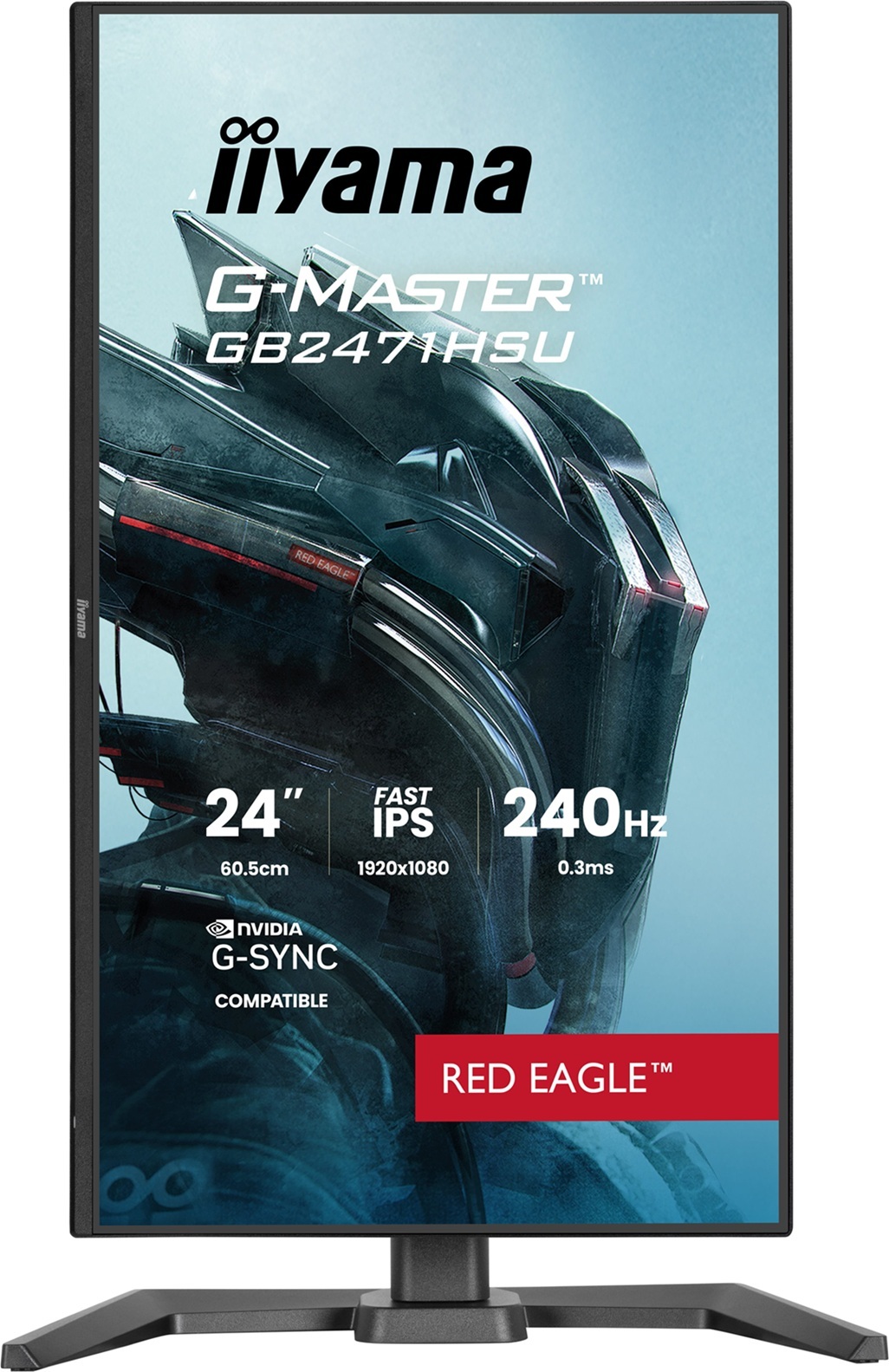 iiyama G-Master/GB2471HSU-B1/23,8"/IPS/FHD/240Hz/0,3ms/Černá/3R