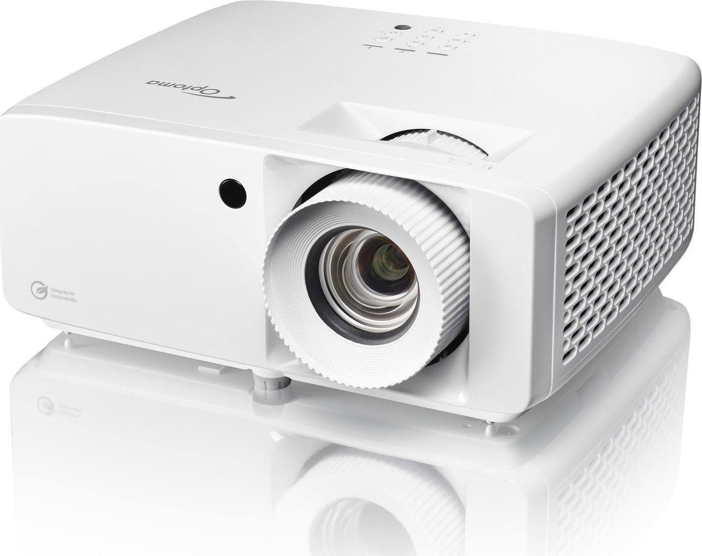 Optoma projektor UHZ35  (DLP, Laser, UHD, 3500 ANSI, HDMI, RS232, RJ45, USB-A power, repro 1x15W) . mírně poškozená krab