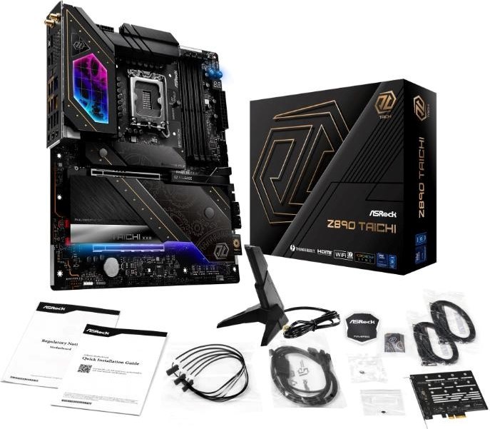 ASRock MB Sc LGA1851 Z890 TAICHI, Intel Z890, 4xDDR5, 1xHDMI, 2xThunderbolt, WI-FI
