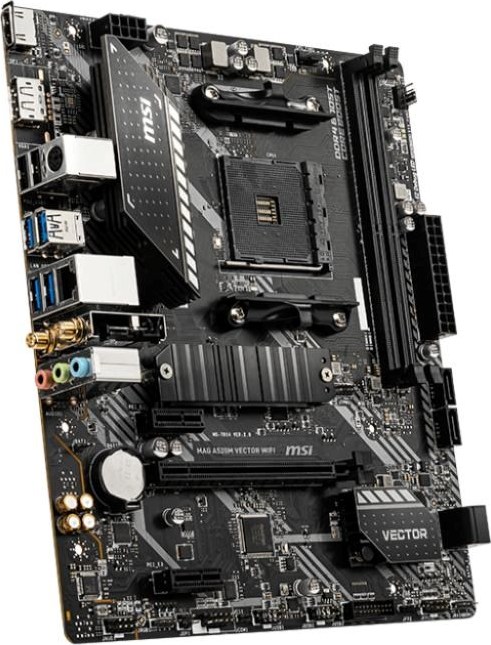 MSI MB Sc AM4 MAG A520M VECTOR WIFI, AMD A520, 2x DDR4, WiFi, 1x DP, 1x HDMI, m-ATX