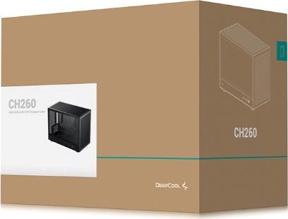 DEEPCOOL Case CH260, mATX, Průhledná bočnice, černá