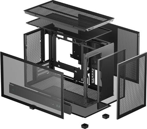 DEEPCOOL Case CH260, mATX, Průhledná bočnice, černá