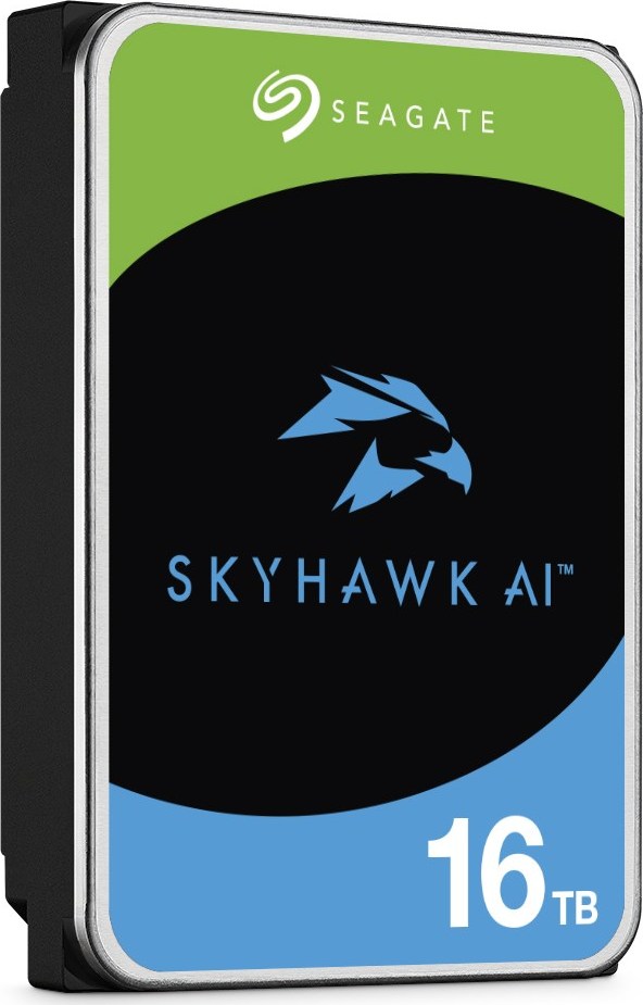 SEAGATE HDD 16TB SKYHAWK AI, 3.5", SATA 6Gb/s, 7200 RPM, Cache 512MB