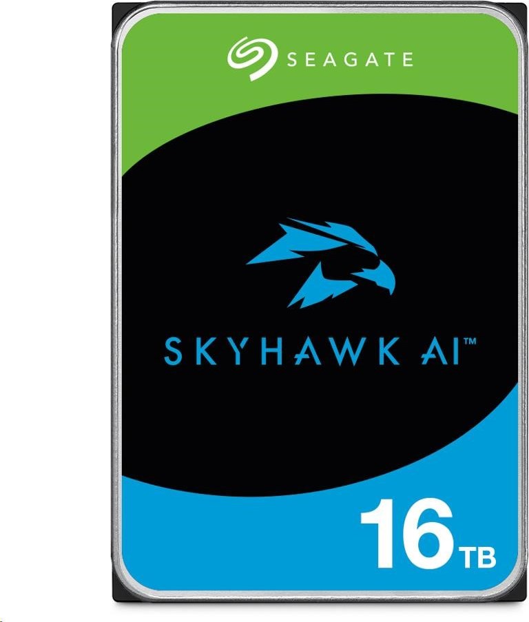 SEAGATE HDD 16TB SKYHAWK AI, 3.5", SATA 6Gb/s, 7200 RPM, Cache 512MB