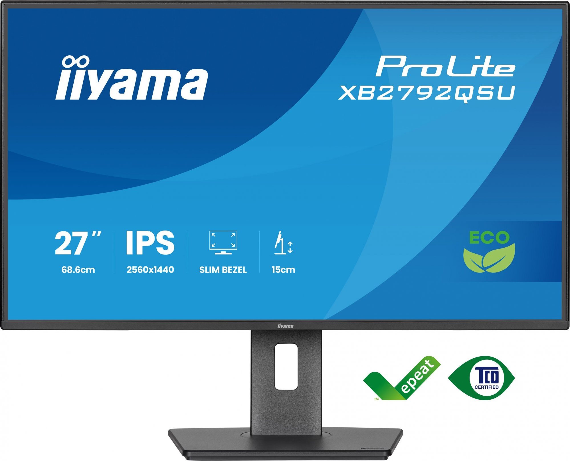 iiyama ProLite/XB2792QSU-B1/27"/IPS/QHD/120Hz/3ms/Černá/3R
