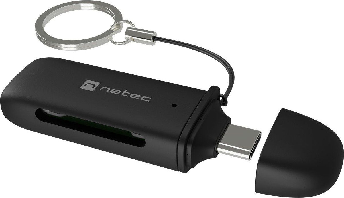 Čtečka karet Natec SCARAB C SD/MICRO SD USB 3.2 GEN 1, Černá