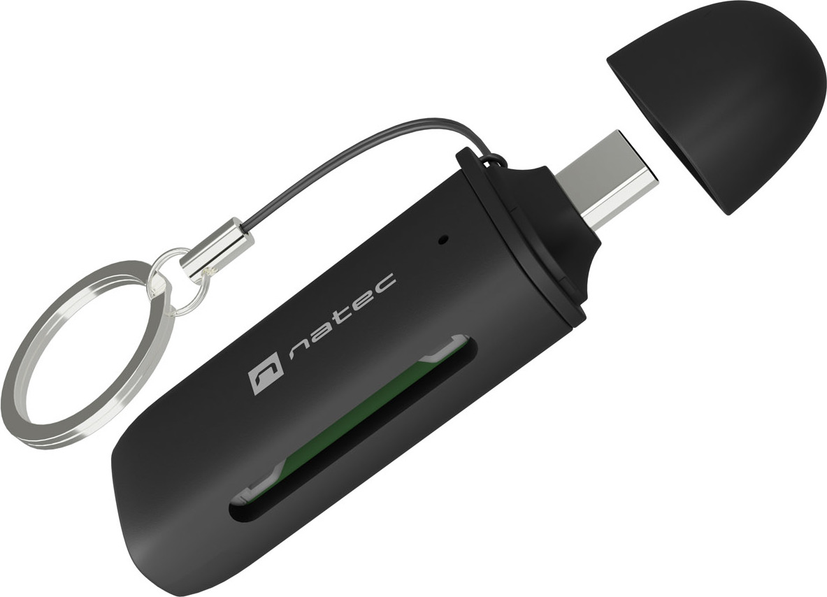 Čtečka karet Natec SCARAB C SD/MICRO SD USB 3.2 GEN 1, Černá