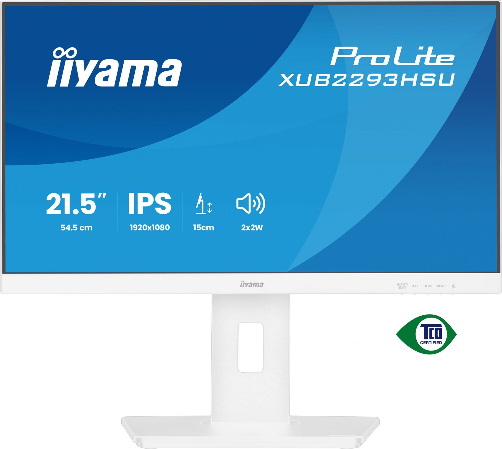 iiyama ProLite/XUB2293HSU-W7/21,5"/IPS/FHD/100Hz/1ms/Bílá/3R