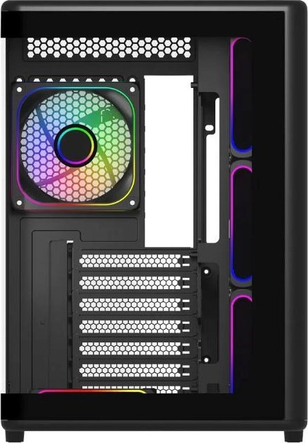CoolerMaster Cooler Master case Elite 600, ATX, Průhledná bočnice, 7x 120mm ARGB Fan, Černá