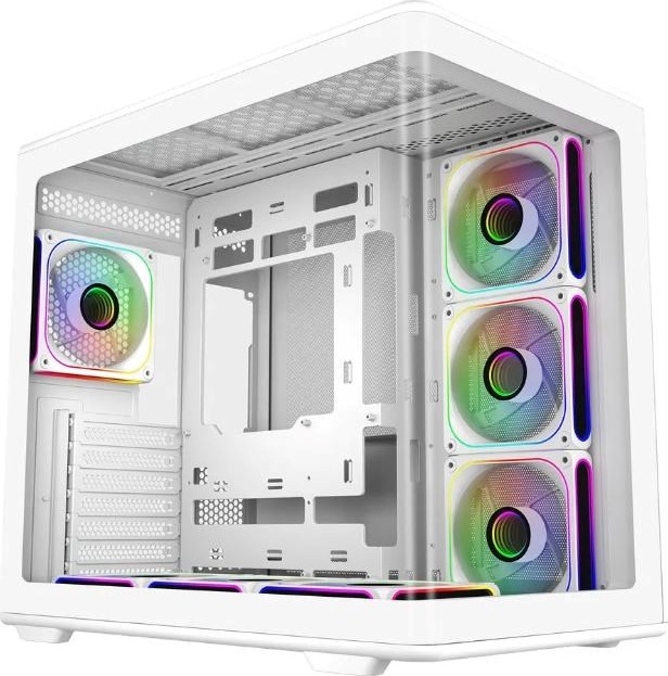 CoolerMaster Cooler Master case Elite 600, ATX, Průhledná bočnice, 7x 120mm ARGB Fan, Bílá