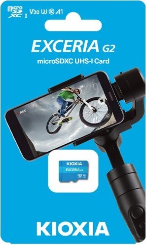 Toshiba KIOXIA microSDXC Karta EXCERIA G2 128GB, UHS-I U3 V30, s Adaptérem