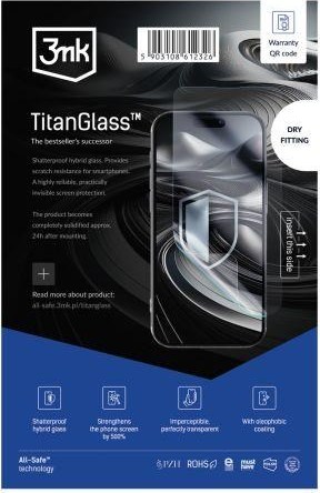 3mk All-Safe - AIO fólie TitanGlass Phone 50 ks + výměnný nůž + aplikátor + bonus PowerMax 100W nabíječka