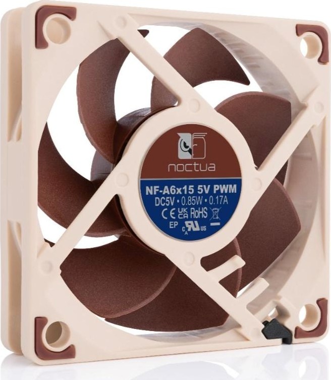 NOCTUA Ventilátor NF-A6x15 5V PWM, 60mm, hnědá
