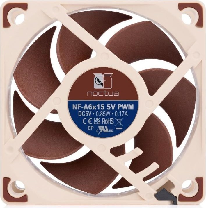 NOCTUA Ventilátor NF-A6x15 5V PWM, 60mm, hnědá