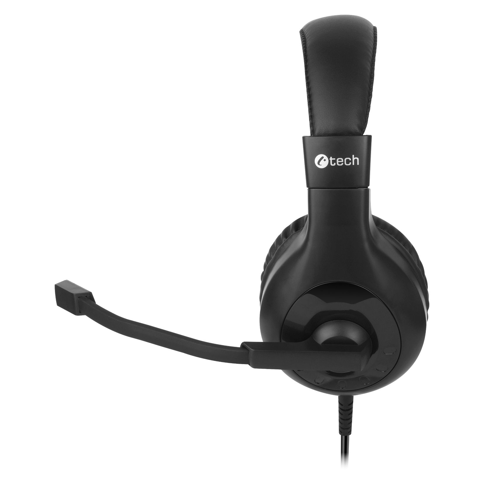C-TECH Sluchátka MHS-05, 3,5mm jack, k PC, černá