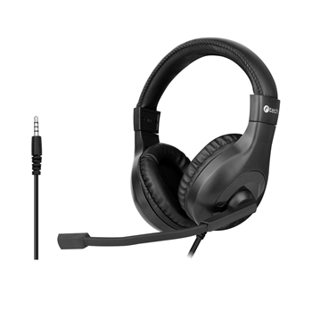 C-TECH Sluchátka MHS-05, 3,5mm jack, k PC, černá