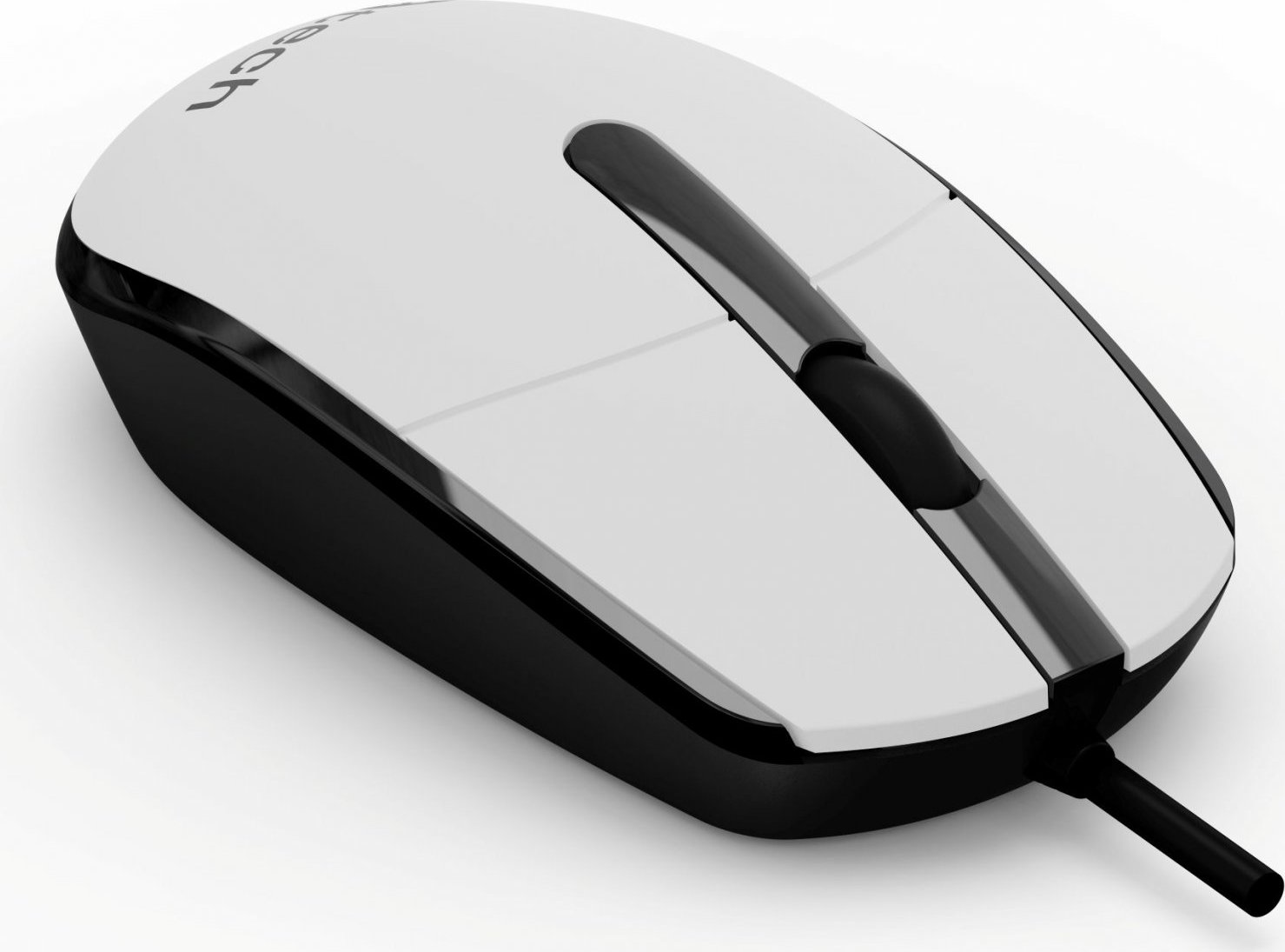C-TECH Myš WM-10, černo/bílá, USB