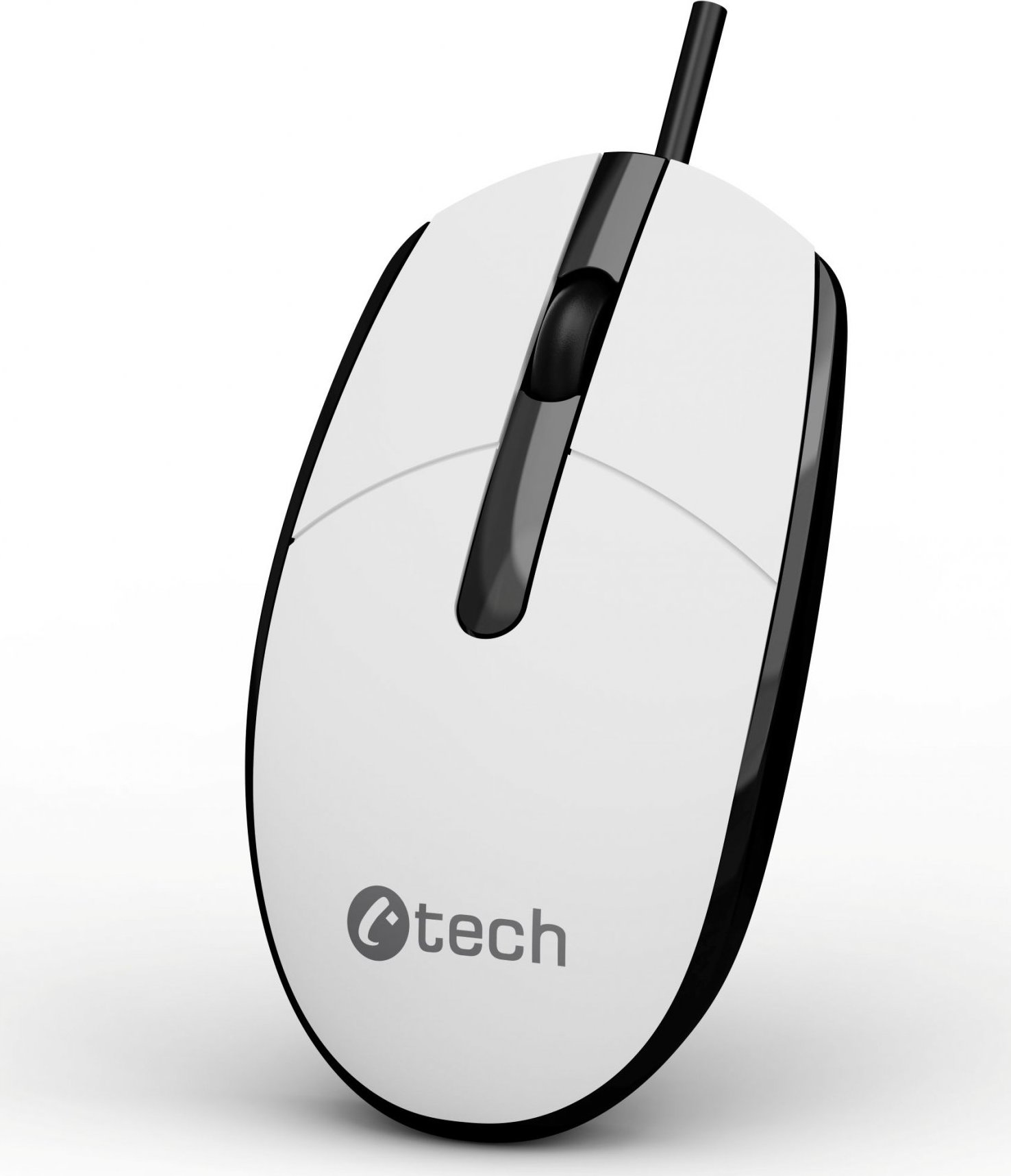 C-TECH Myš WM-10, černo/bílá, USB