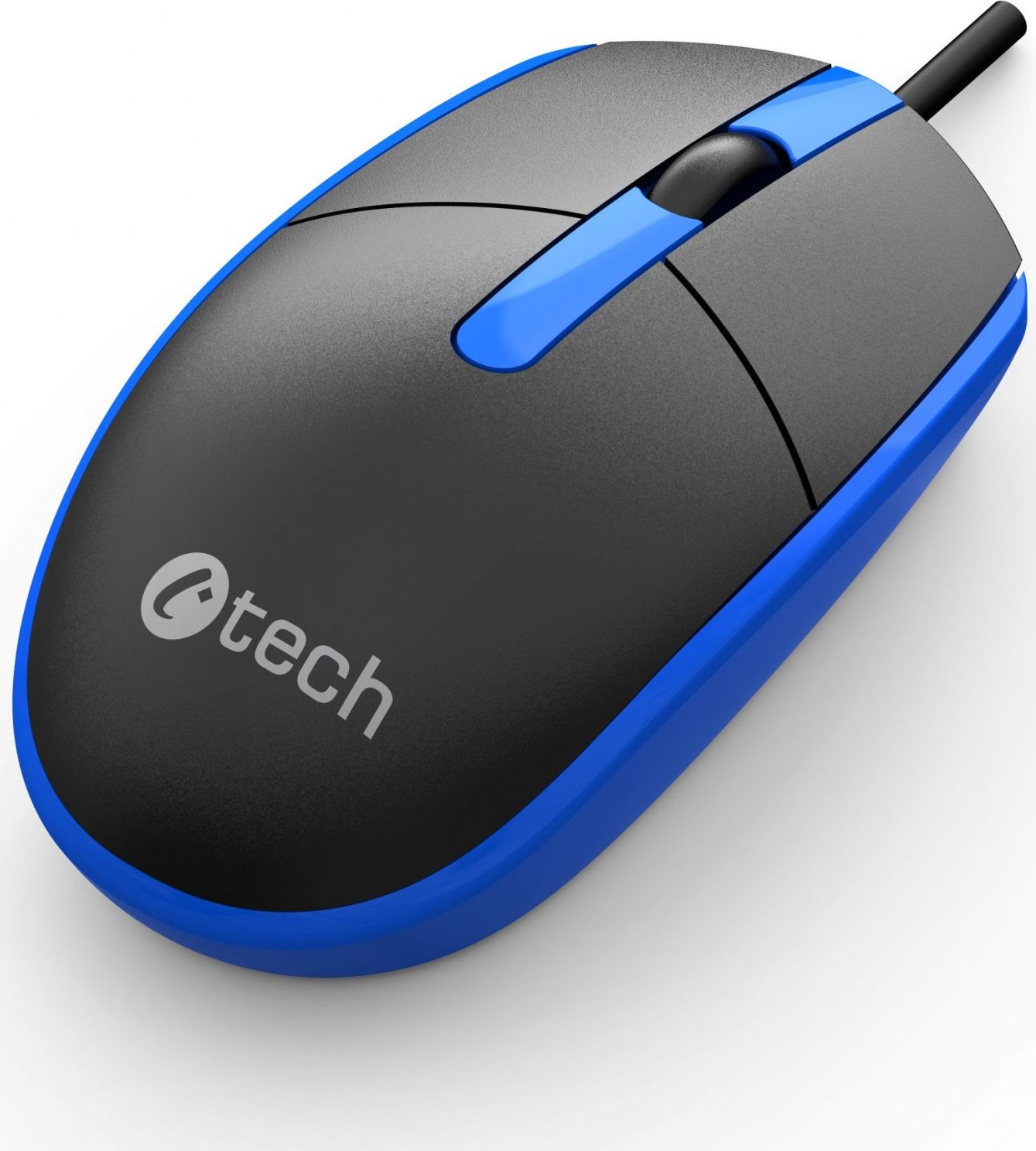 C-TECH Myš WM-10, černo/modrá, USB