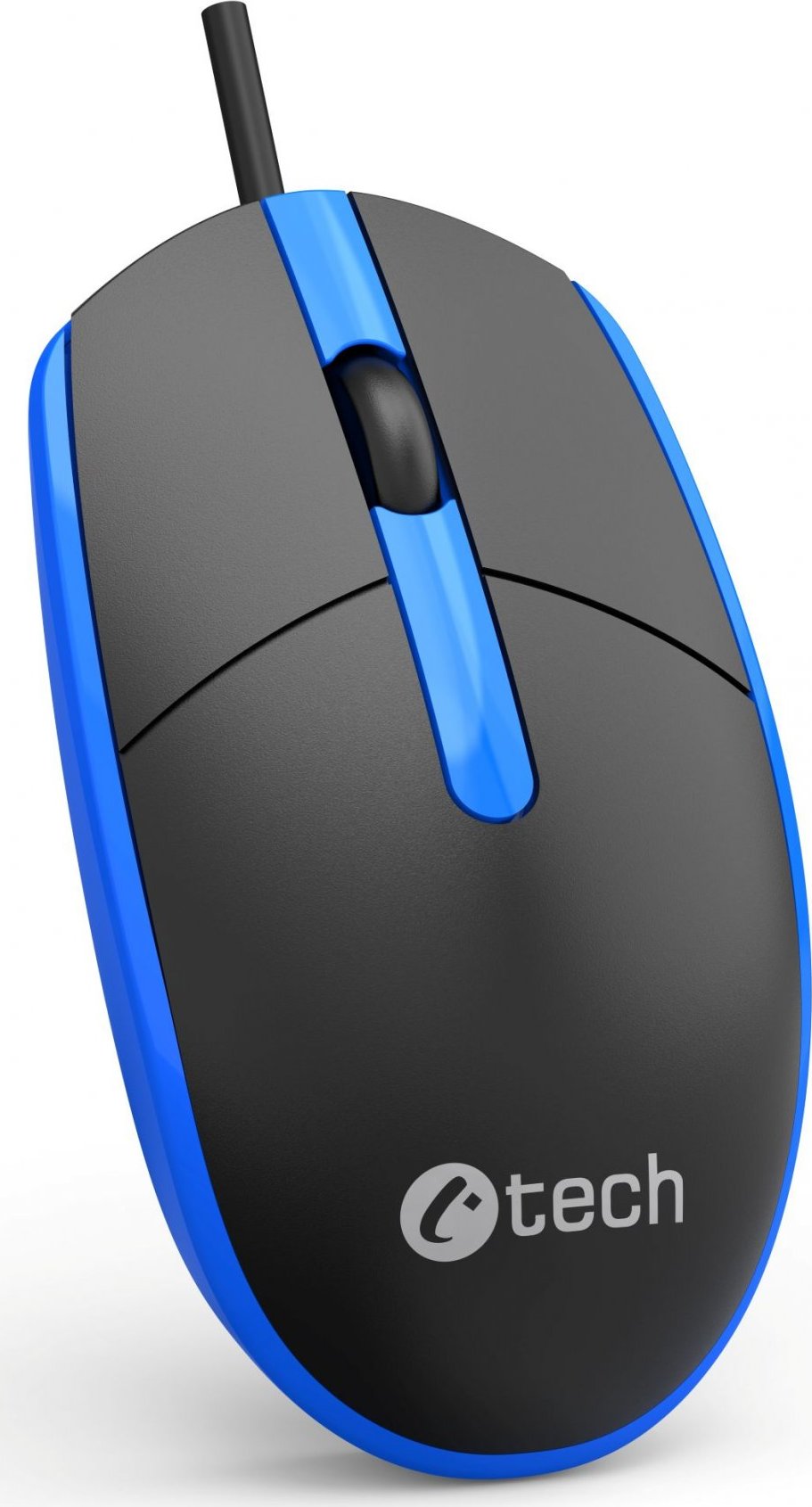C-TECH Myš WM-10, černo/modrá, USB
