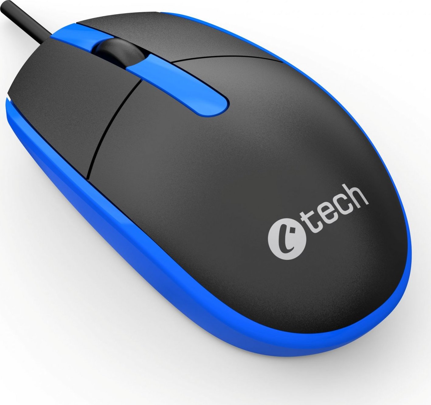 C-TECH Myš WM-10, černo/modrá, USB