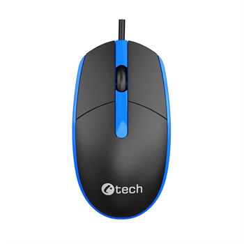 C-TECH Myš WM-10, černo/modrá, USB