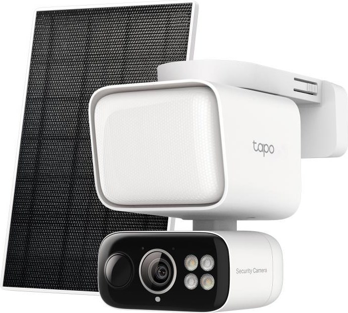 TP-Link Tapo C615F KIT venkovní kamera se světlometem, solární panel (3MP, 2K, 1296p, IR, WiFi, micro SD card, IP65)