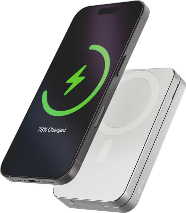 Epico UltraBase 4in1 8000mAh Fold powerbanka & bezdrátový nabíjecí stojánek EF50