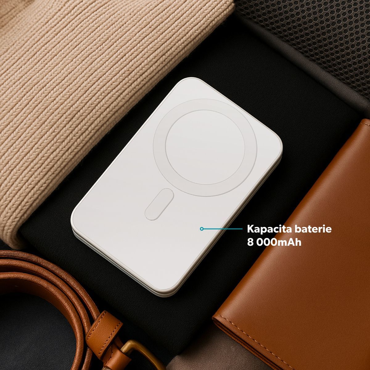 Epico UltraBase 4in1 8000mAh Fold powerbanka & bezdrátový nabíjecí stojánek EF50
