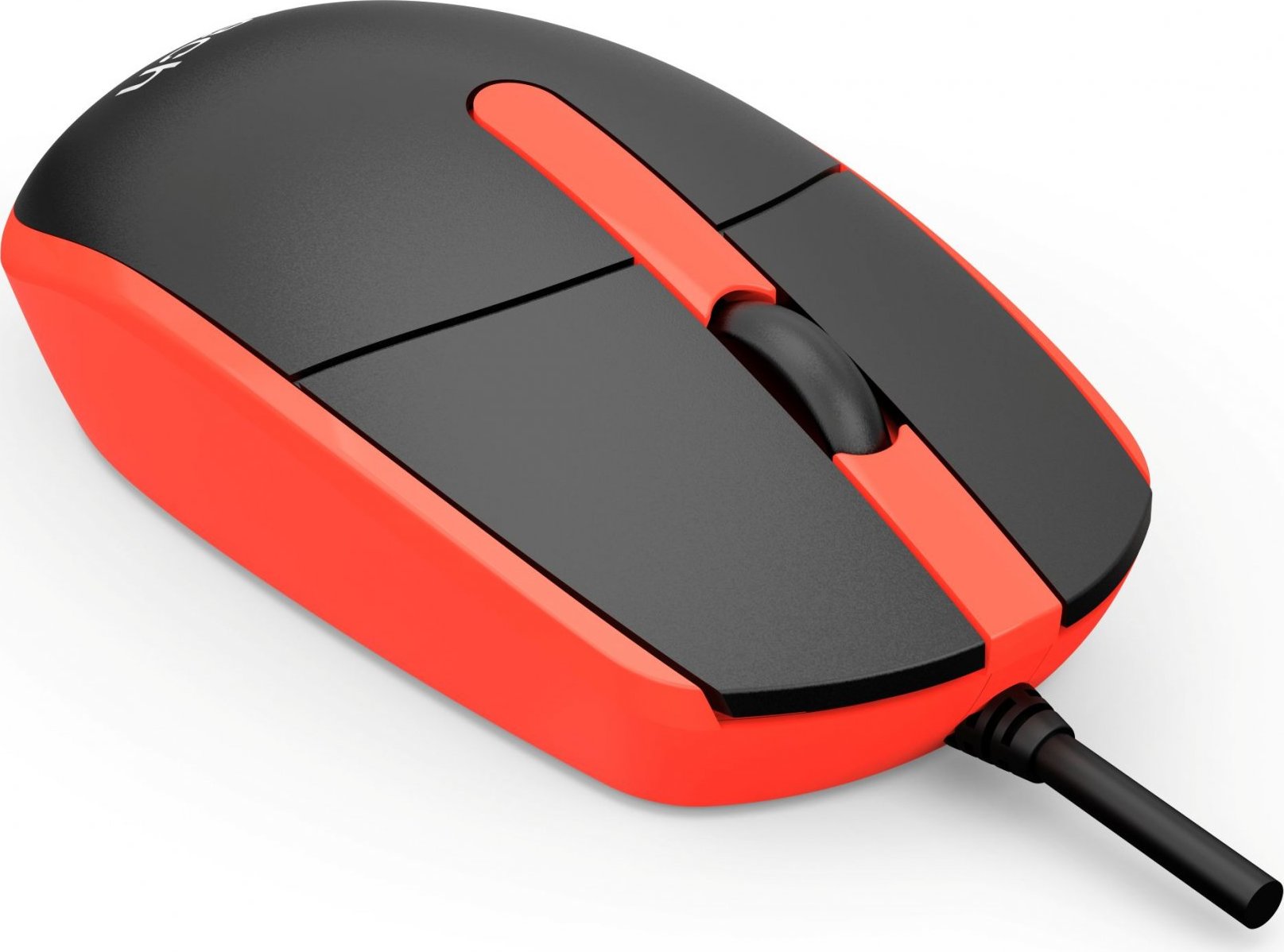 C-TECH Myš WM-10, černo/červená, USB